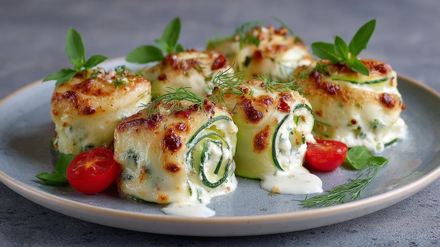 Involtini di zucchine con formaggio facili e rapidi. Ingredienti e dosi