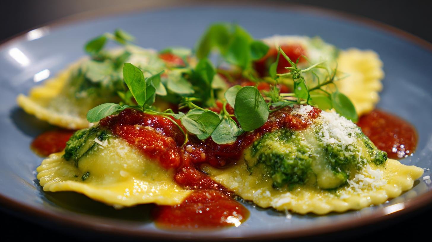 Ravioli ripieni di ricotta e spinaci soffici fatti in casa