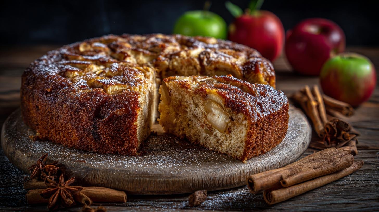 Torta di mele e cannella profumata per casa