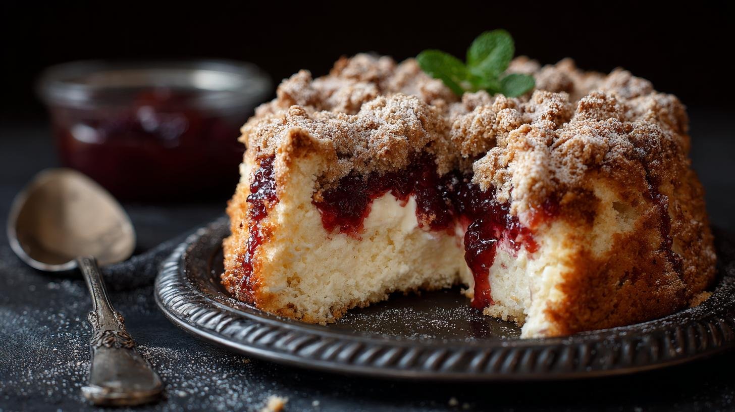 Sbriciolata con ricotta e marmellata comfort. Momento di condivisione