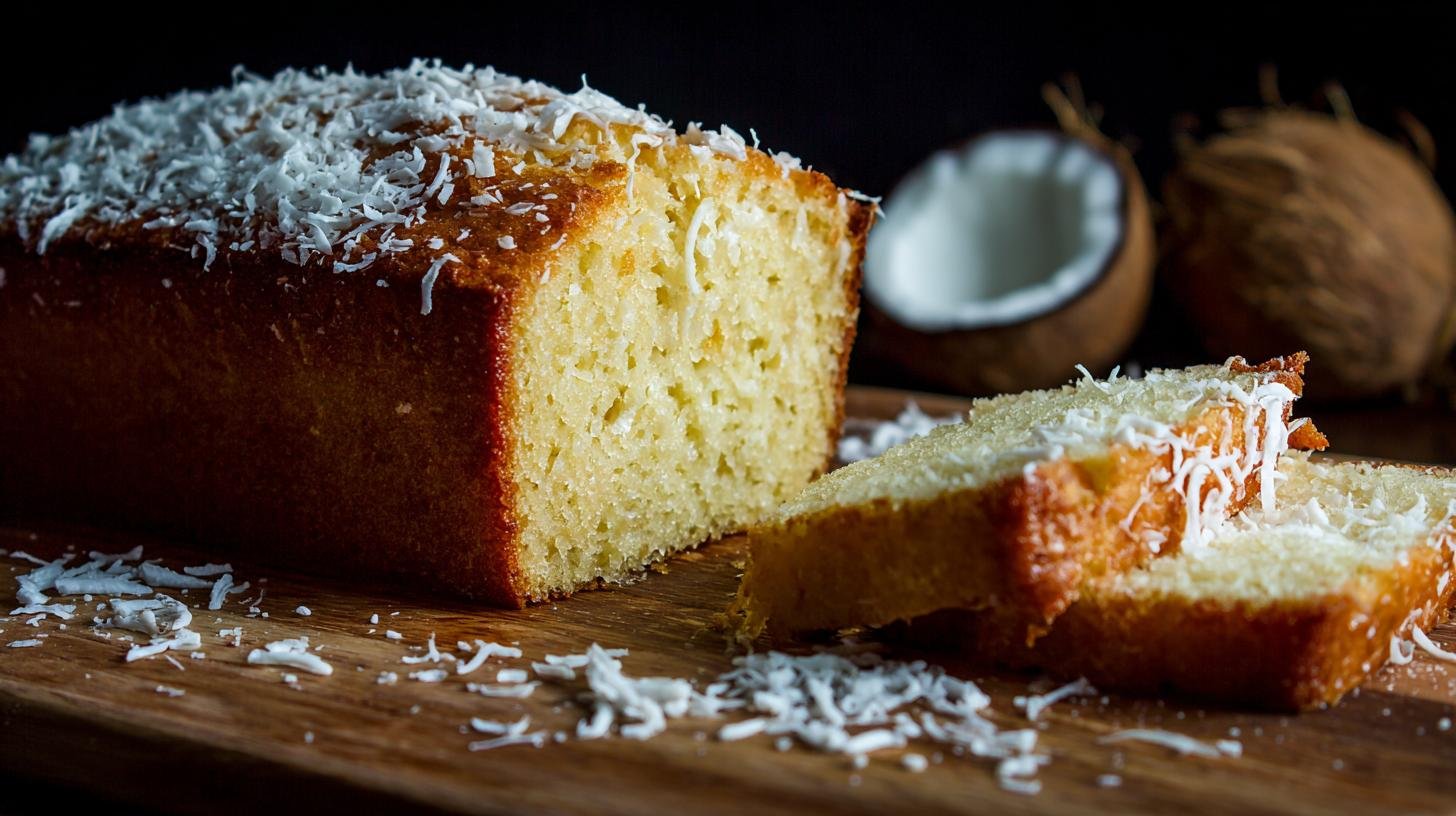 Plumcake al cocco soffice e profumato
