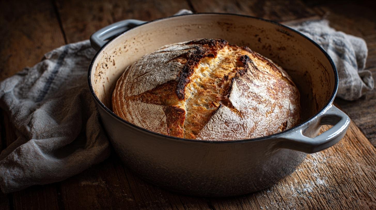 Pagnotta rustica in pentola crosta perfetta