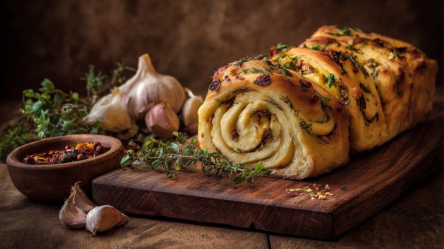 Pane arrotolato alle erbe profumato e semplice. Varianti e abbinamenti pratici