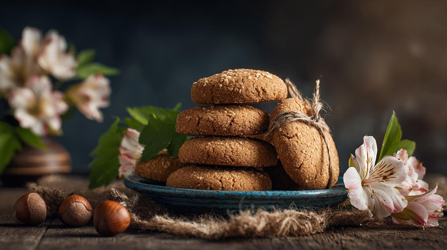 Biscotti alle nocciole profumati per pausa dolce