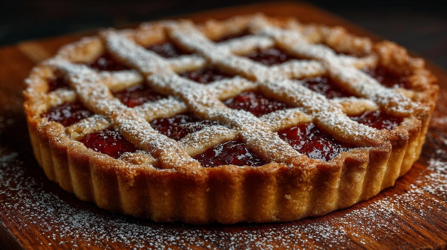 Crostata con marmellata e pasta friabile senza errori