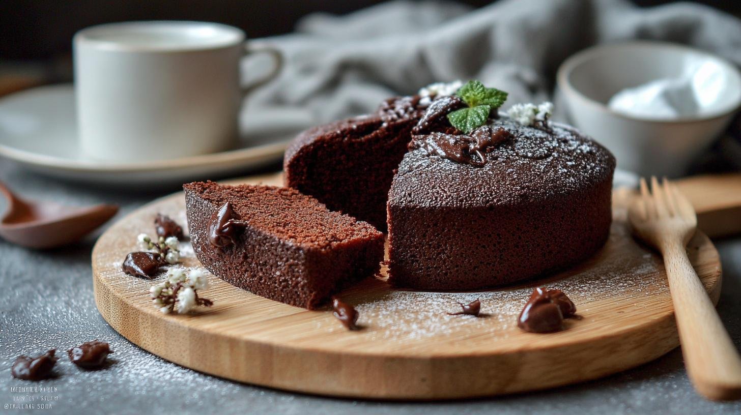Torta di yogurt e cacao semplice. Procedimento passo dopo passo