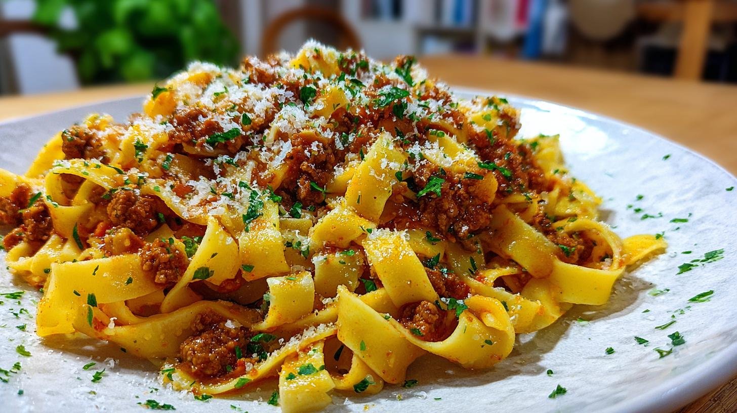 Tagliatelle al ragù bianco morbide trucco casalingo