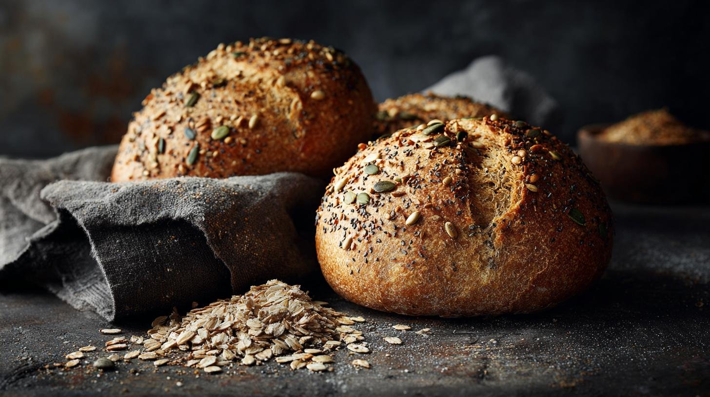 Panini integrali con semi croccanti per principianti. Ingredienti essenziali