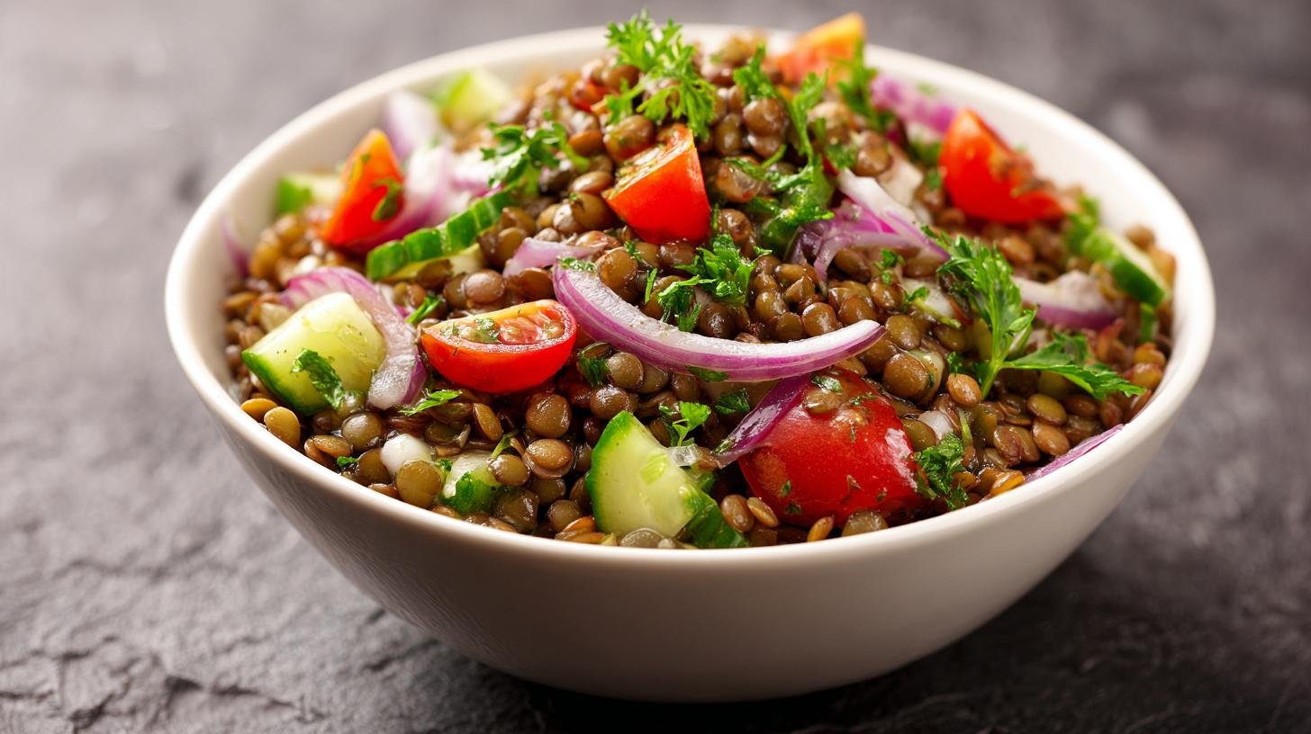 Insalata di lenticchie e cipolla nutriente quotidiana. Valore nutrizionale e perché inserirla nella routine