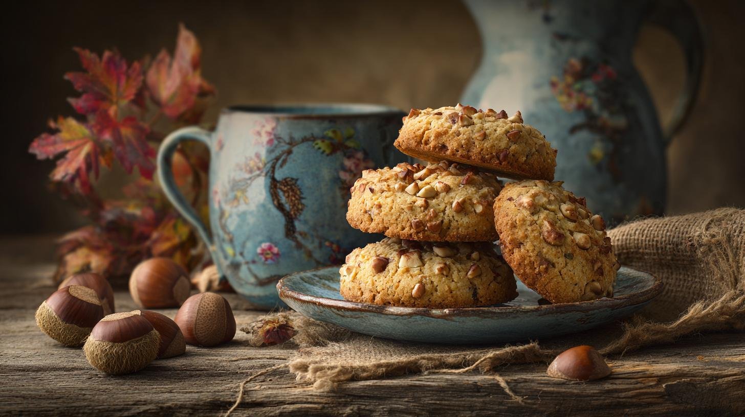 Biscotti alle nocciole profumati per pausa dolce. Conservazione e risparmio