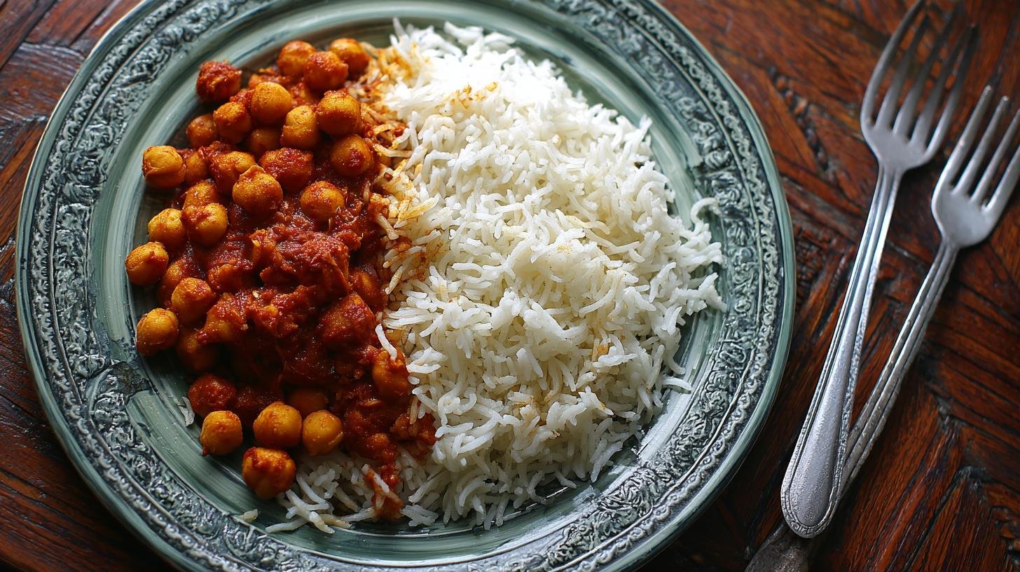 Riso basmati con ceci speziati pronto salva pranzo. Consigli salva-tempo e conservazione