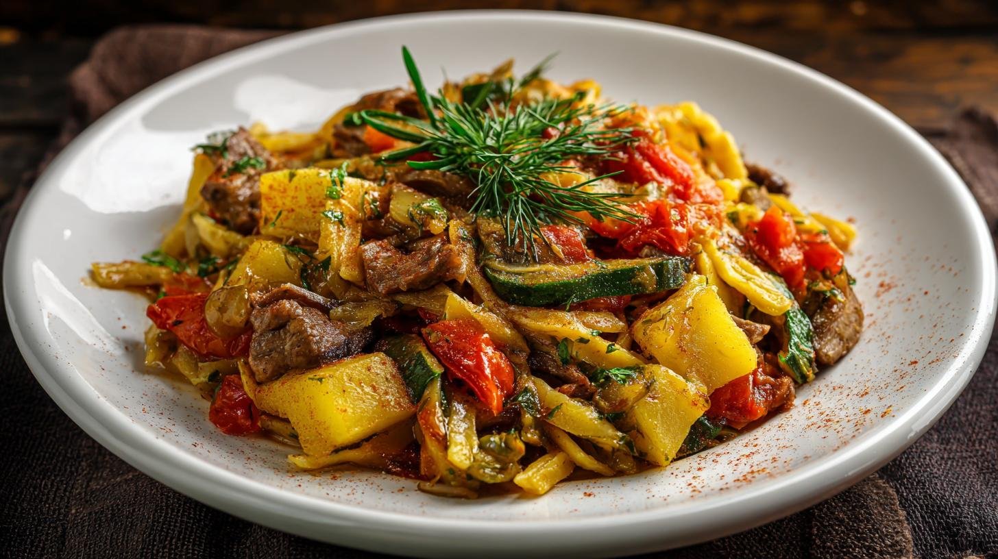 Pizzoccheri con patate e verdure senza passaggi complicati