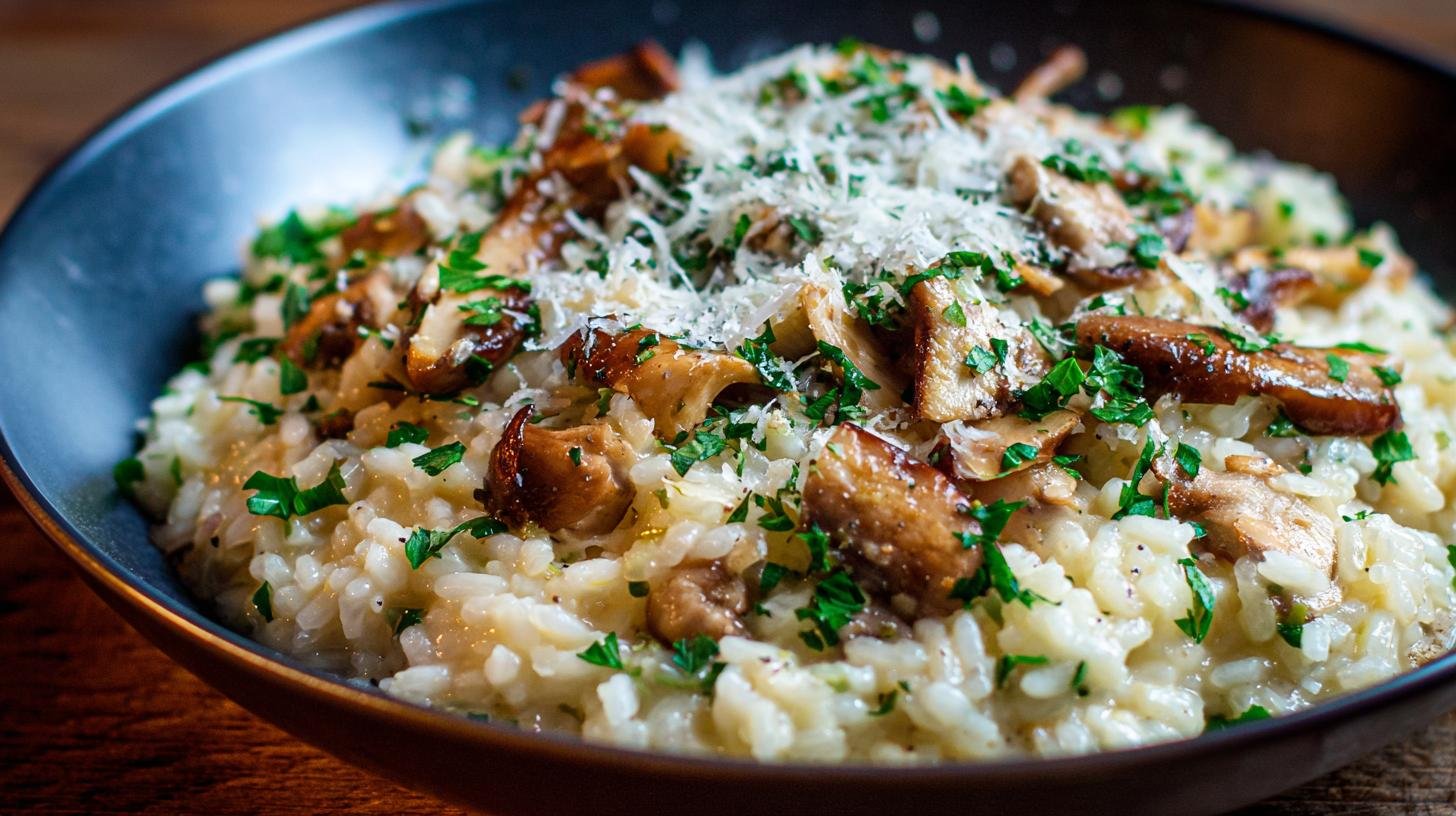 Risotto ai funghi porcini e riso cremoso senza errori. Trucchi per il riso perfetto