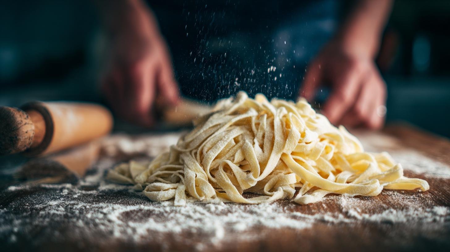 Tagliatelle al ragù bianco morbide trucco casalingo. Passo dopo passo: preparazione della pasta