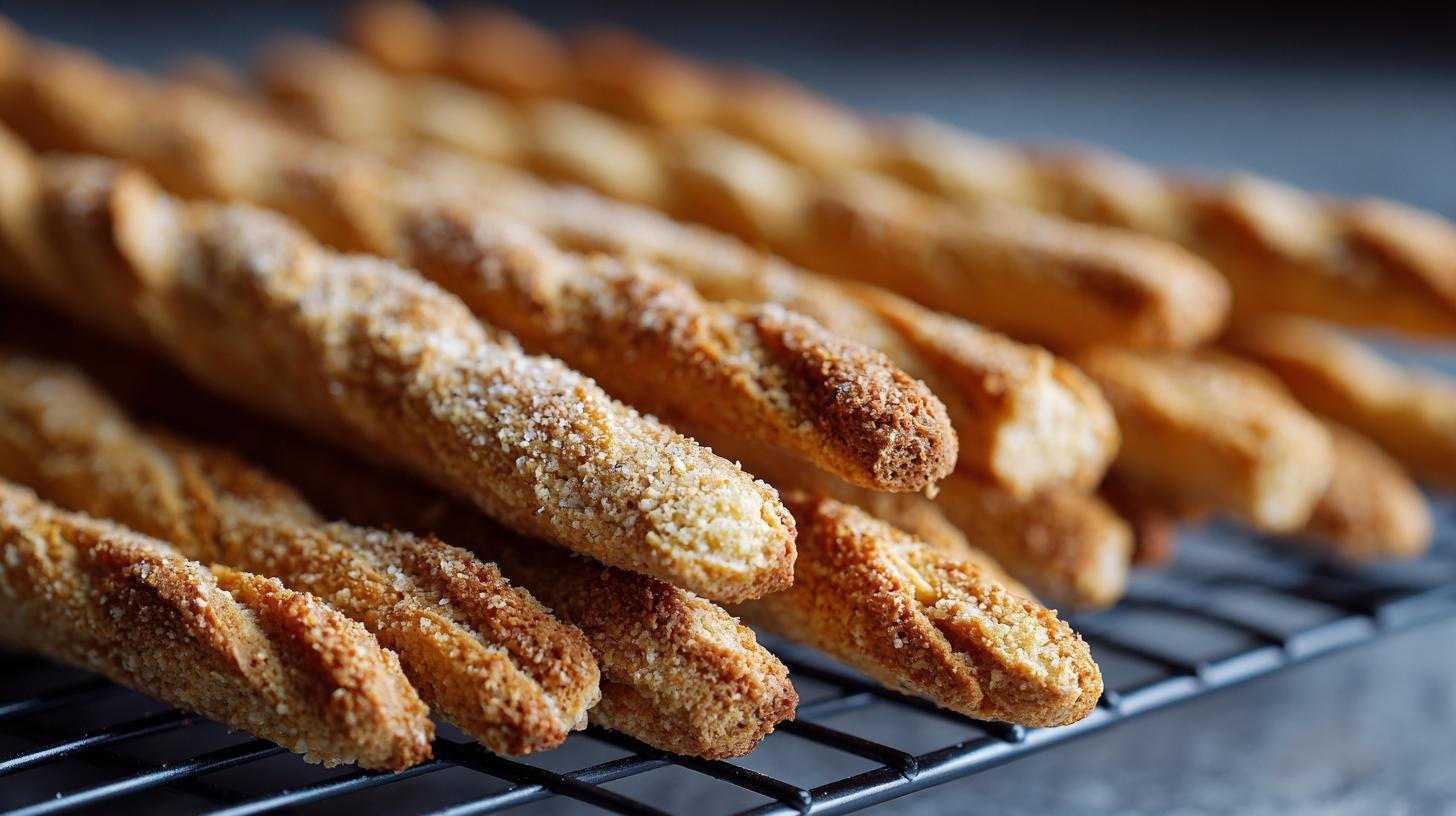 Grissini fatti in casa friabili senza impasto complesso. Conservazione e risparmio