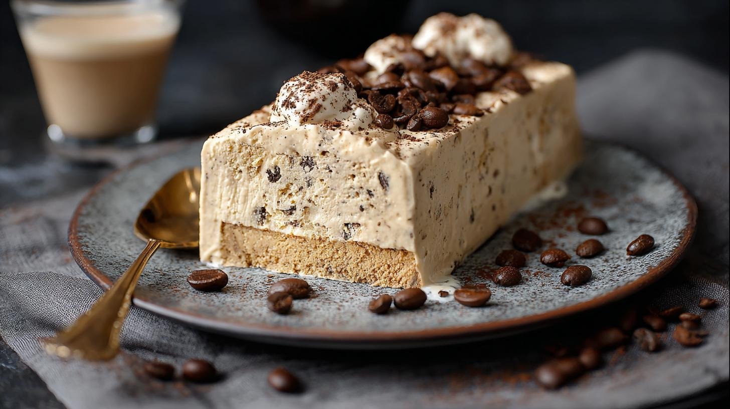 Semifreddo al caffè cremoso senza gelatiera. Conservazione e servizio