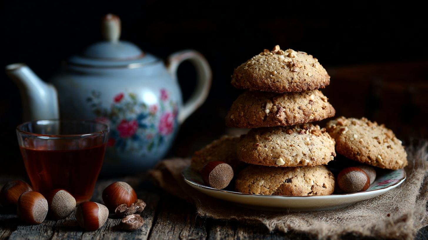 Biscotti alle nocciole profumati per pausa dolce. Come servirli per la pausa dolce
