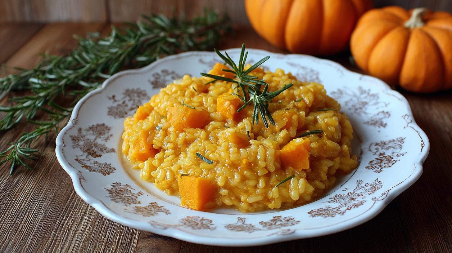 Orzotto con zucca e rosmarino caldo e avvolgente. Preparazione passo dopo passo