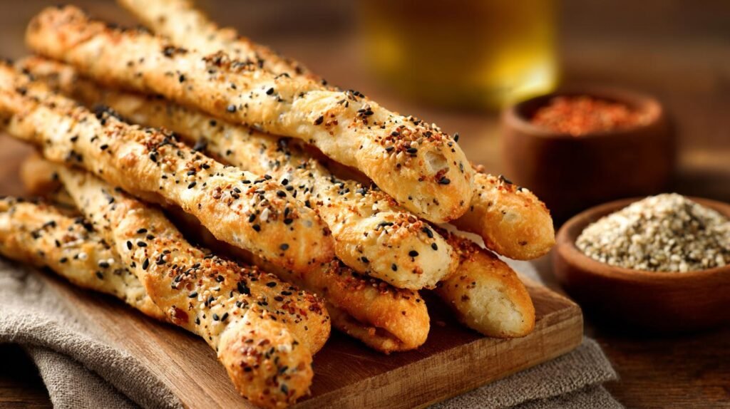 Grissini con semi misti per antipasto croccante e veloce