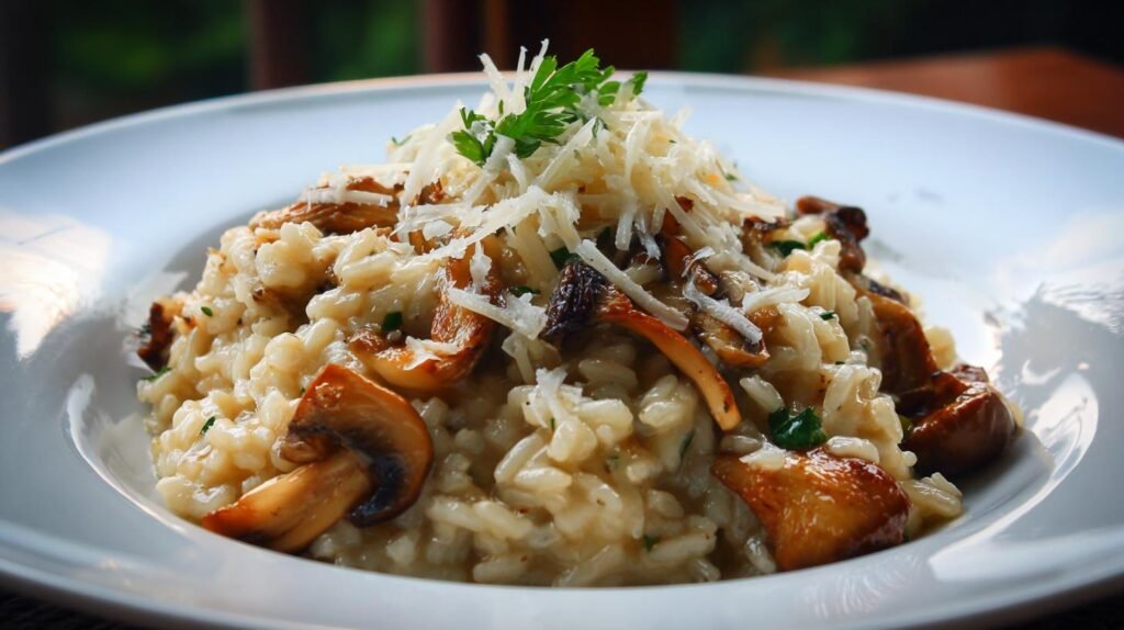 Risotto ai funghi e parmigiano senza errori per cena perfetta