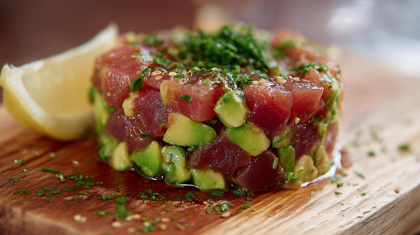 Tartare di tonno e avocado con trucco per sapore perfetto