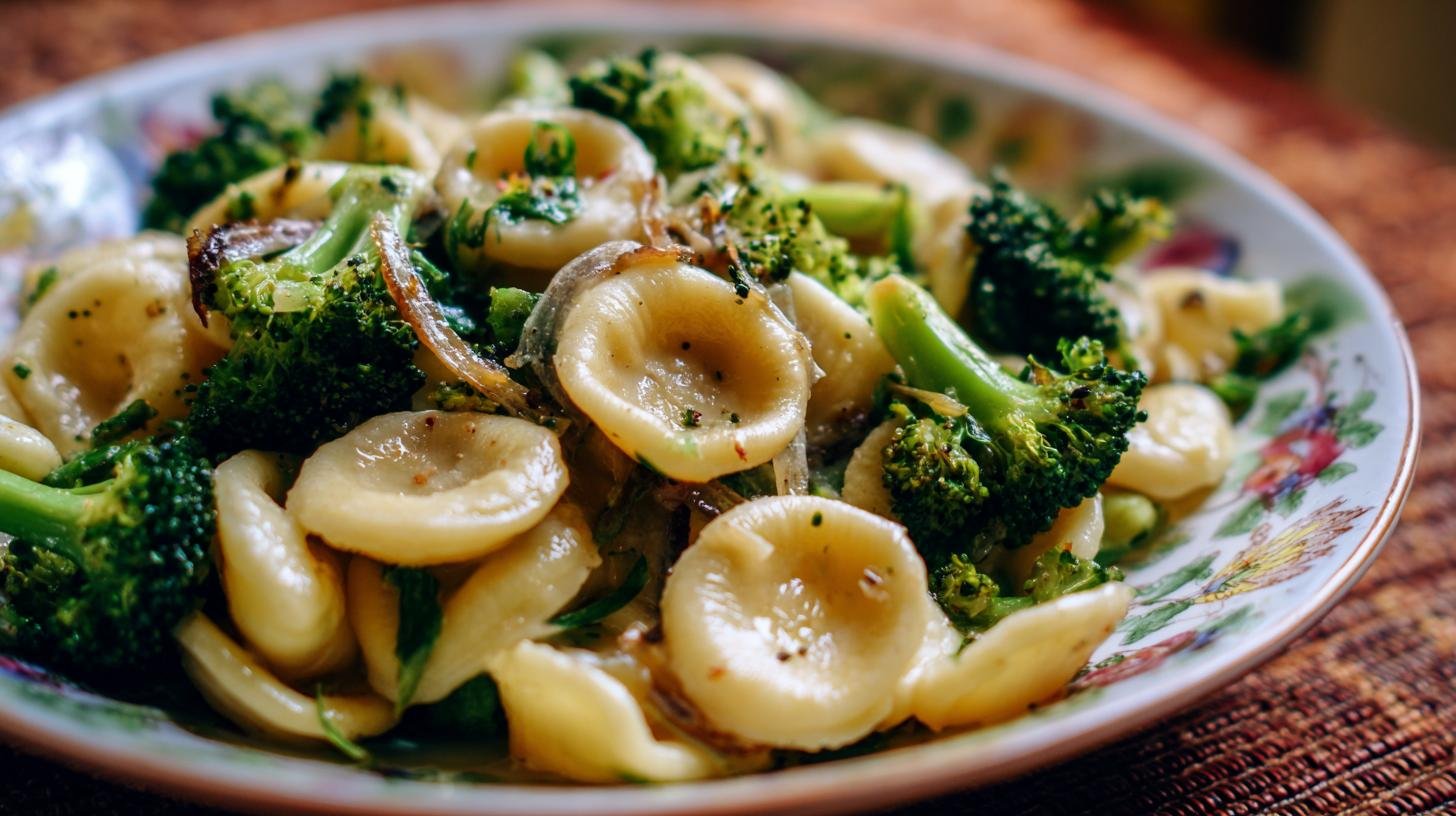Orecchiette con broccoli e acciughe per sapore intenso e veloce