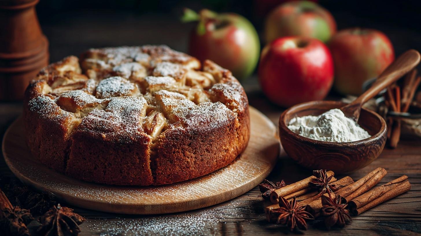 Torta di mele e cannella per dessert veloce e profumato